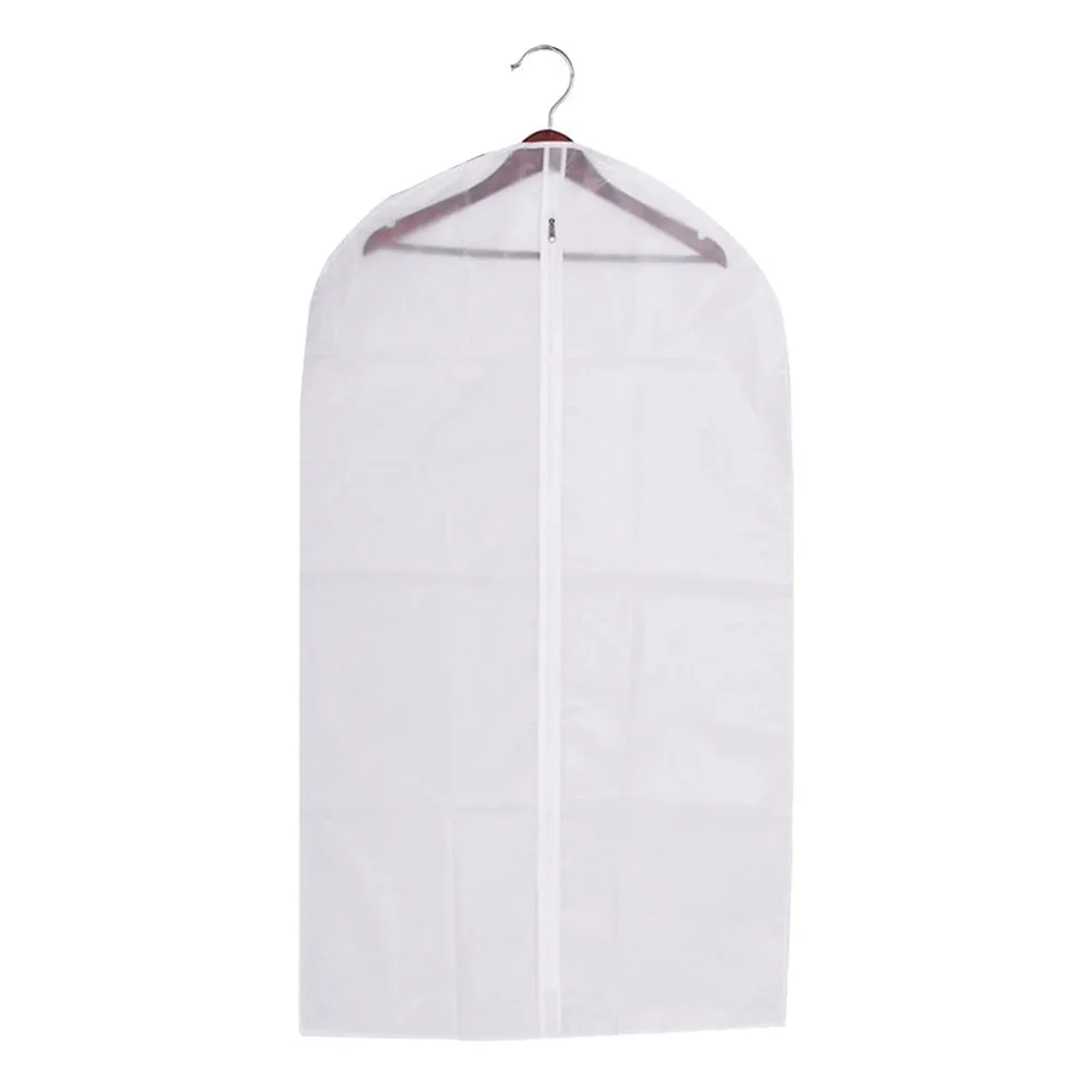 3 Garment Bag Travel Suit Dress Storage 53" Clear Cover Full Zipper Coat Carrier