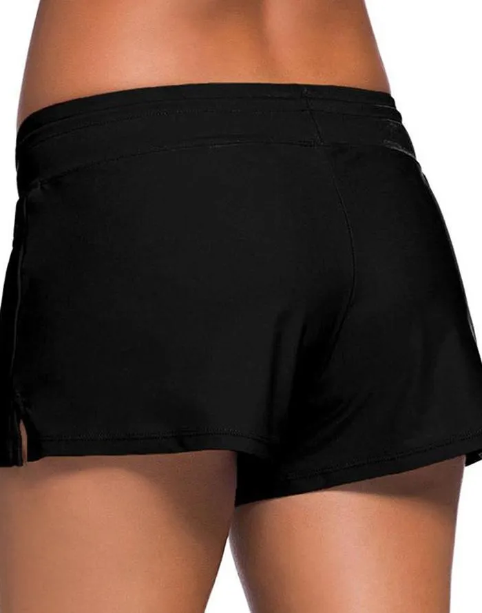 Black low-rise lace-up boxer briefs