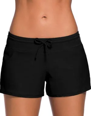 Black low-rise lace-up boxer briefs