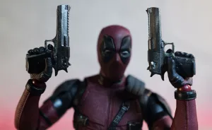 Dstar Arms - Desert Eagle Ver. 2 with Holsters (Faded Chrome) Set of 2 for SHF Deadpool 2