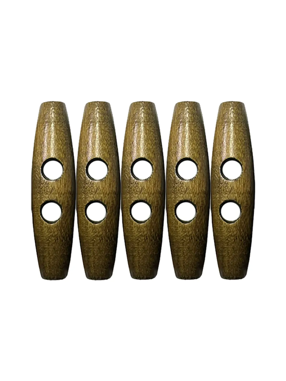 Fashion 2-Hole Oval Shape Wooden Toggle Button