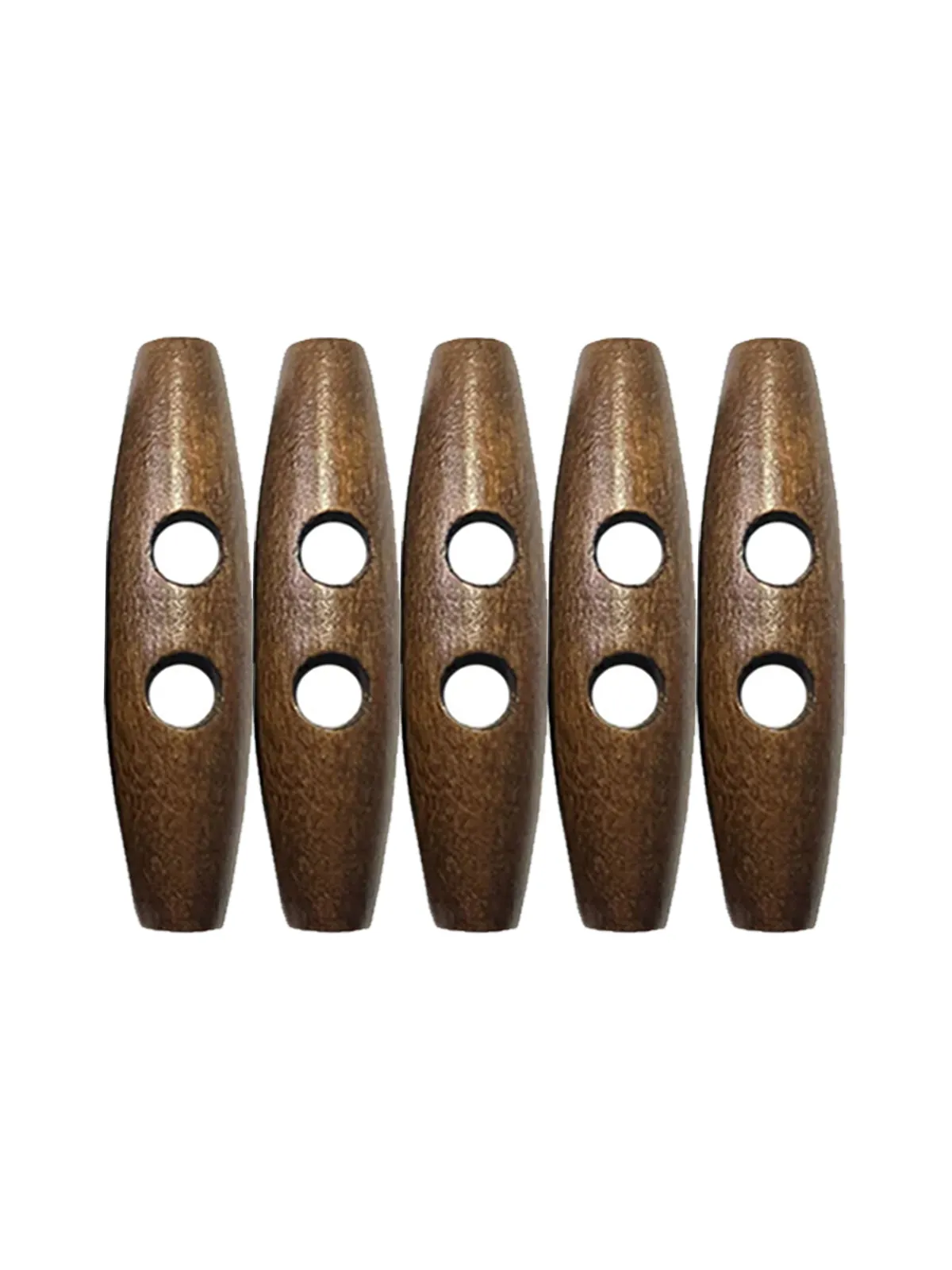 Fashion 2-Hole Oval Shape Wooden Toggle Button
