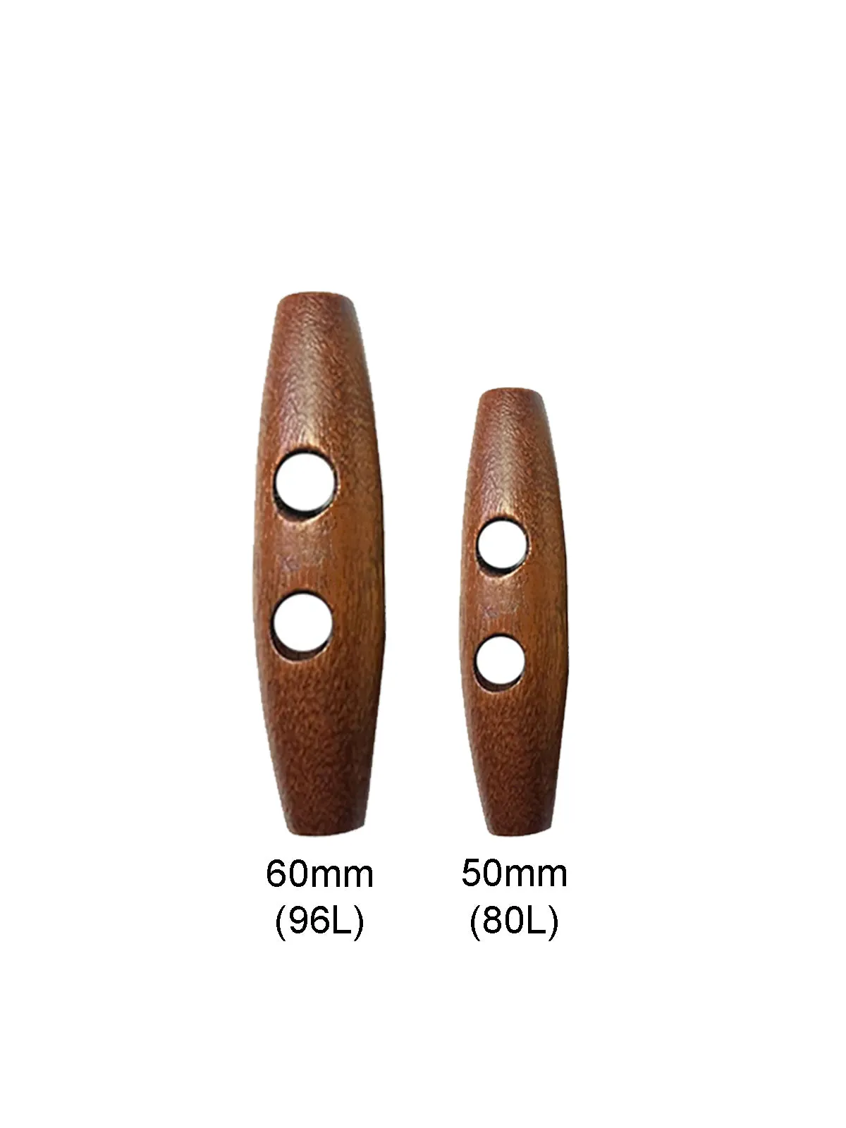 Fashion 2-Hole Oval Shape Wooden Toggle Button
