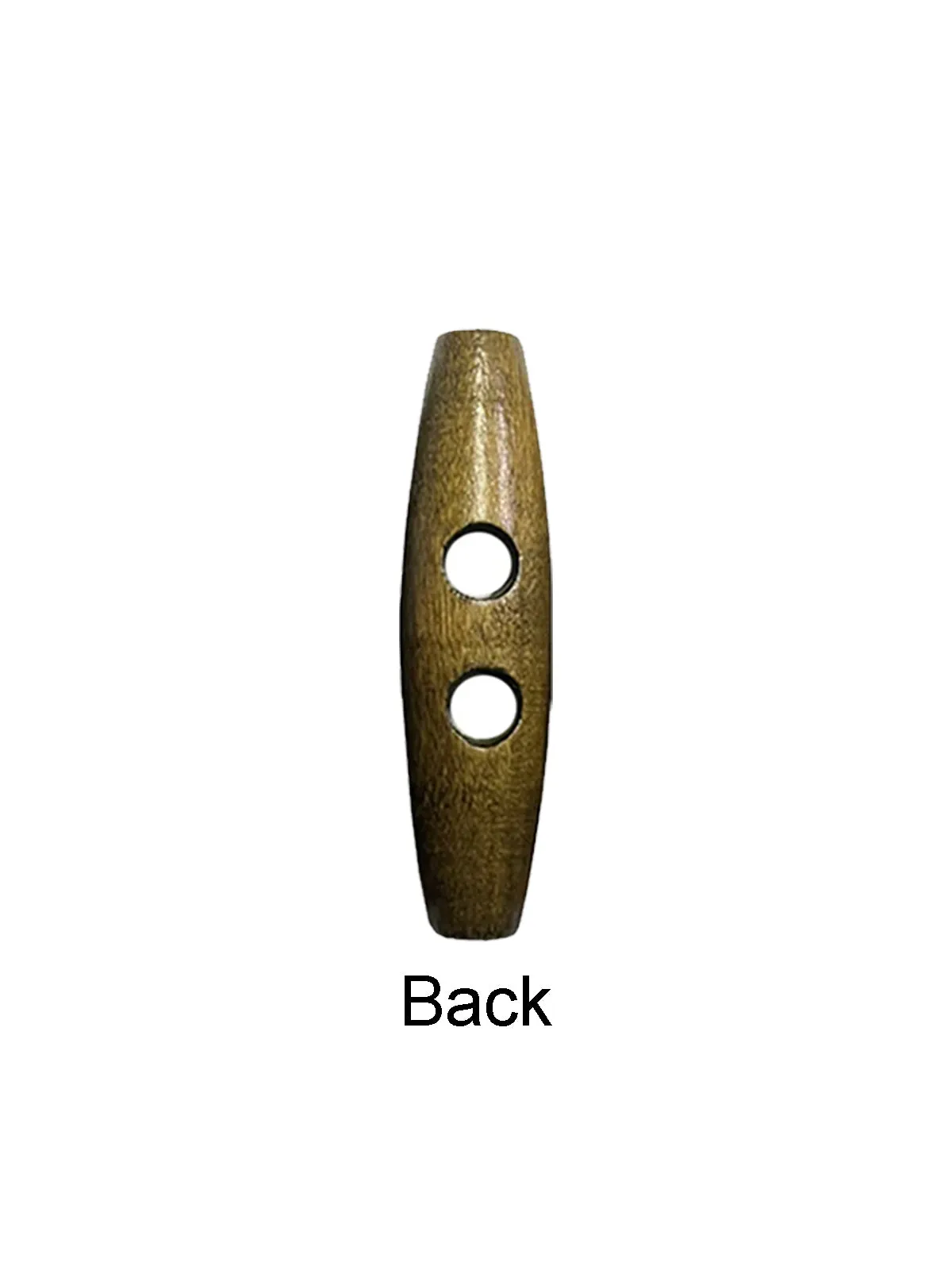 Fashion 2-Hole Oval Shape Wooden Toggle Button