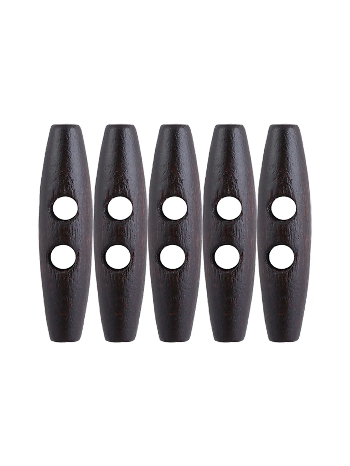 Fashion 2-Hole Oval Shape Wooden Toggle Button