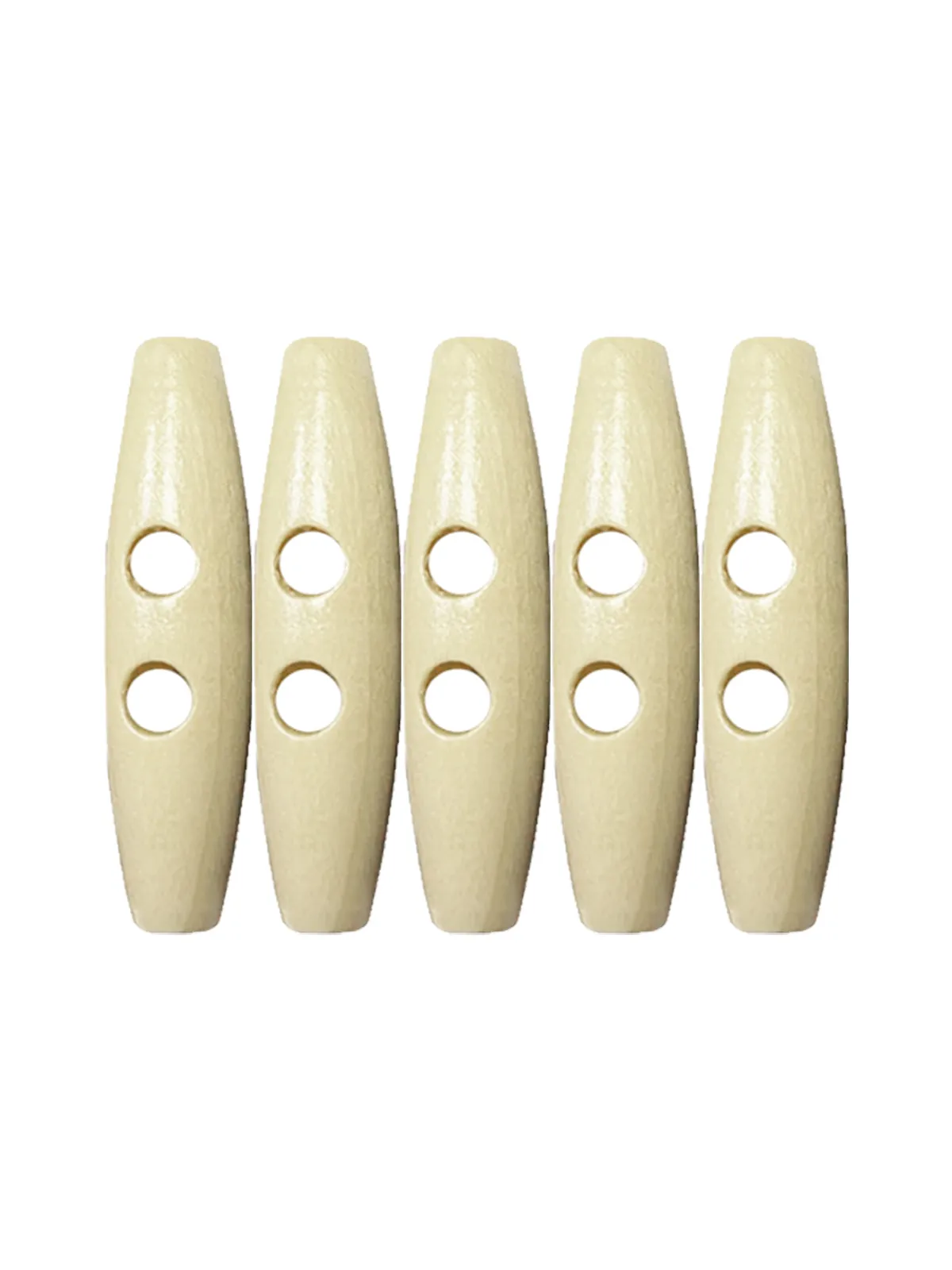Fashion 2-Hole Oval Shape Wooden Toggle Button