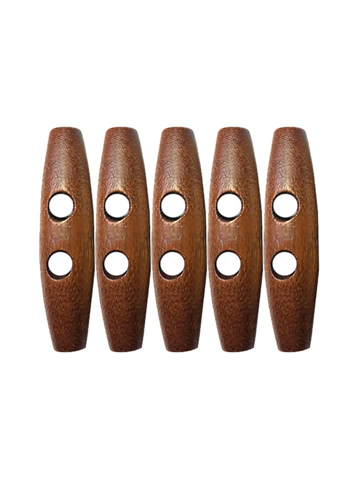 Fashion 2-Hole Oval Shape Wooden Toggle Button