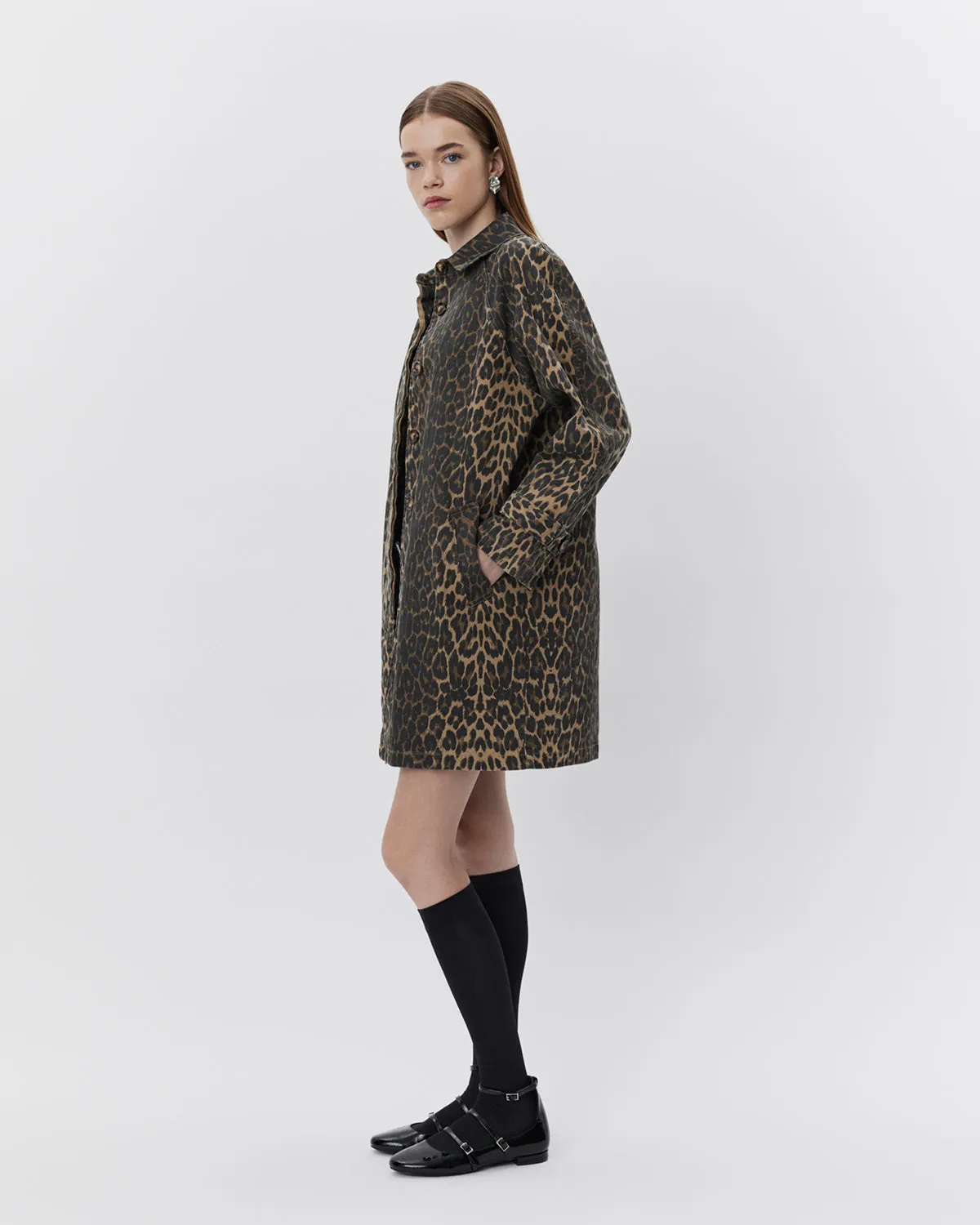 FILIPASW COAT - Light brown leopard