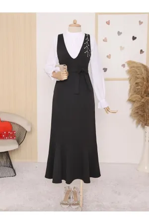 Hijabaya Women's Gilet and Frilled Skirt Hijabs