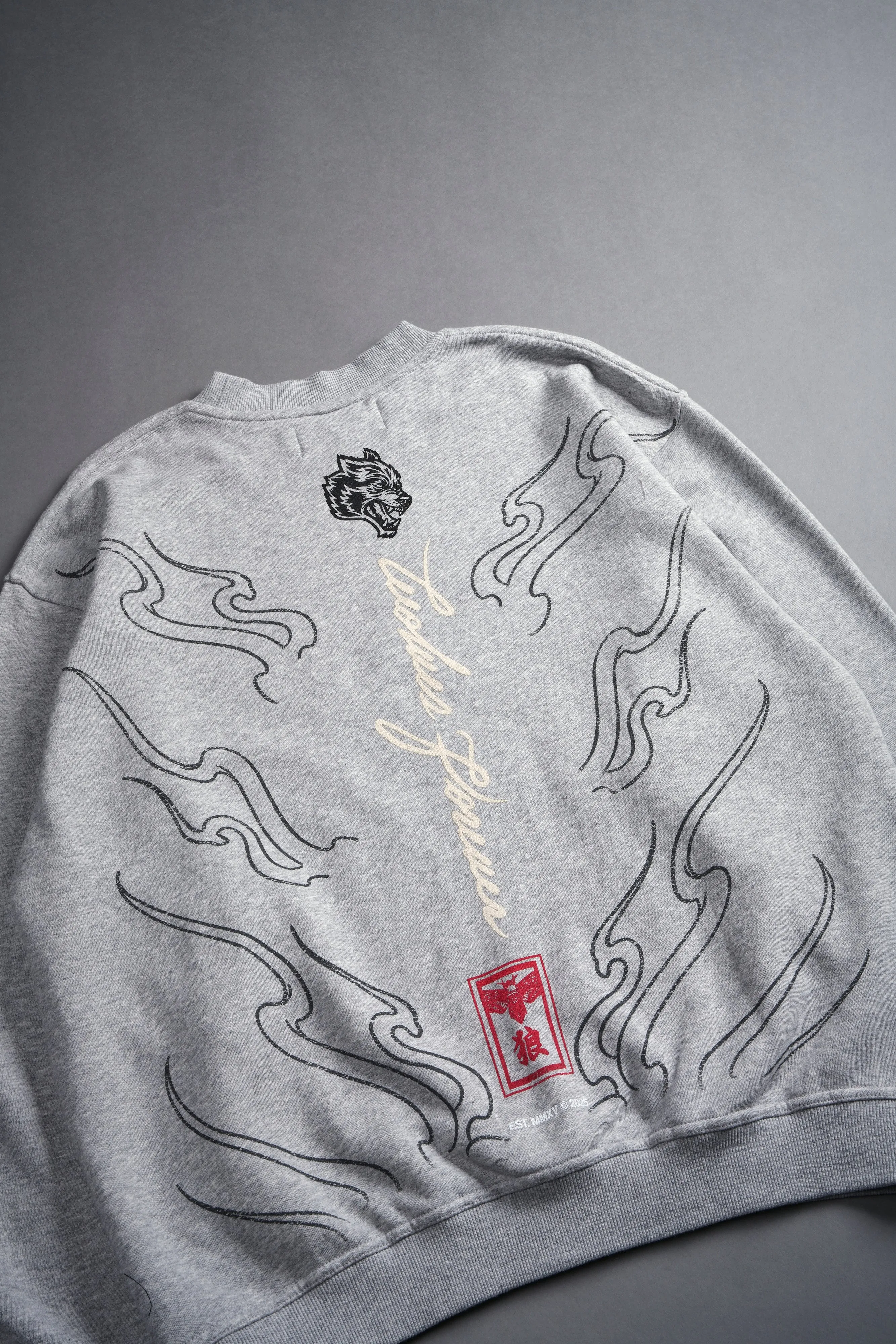 House Of Wolves London Crewneck in Light Athletic Gray