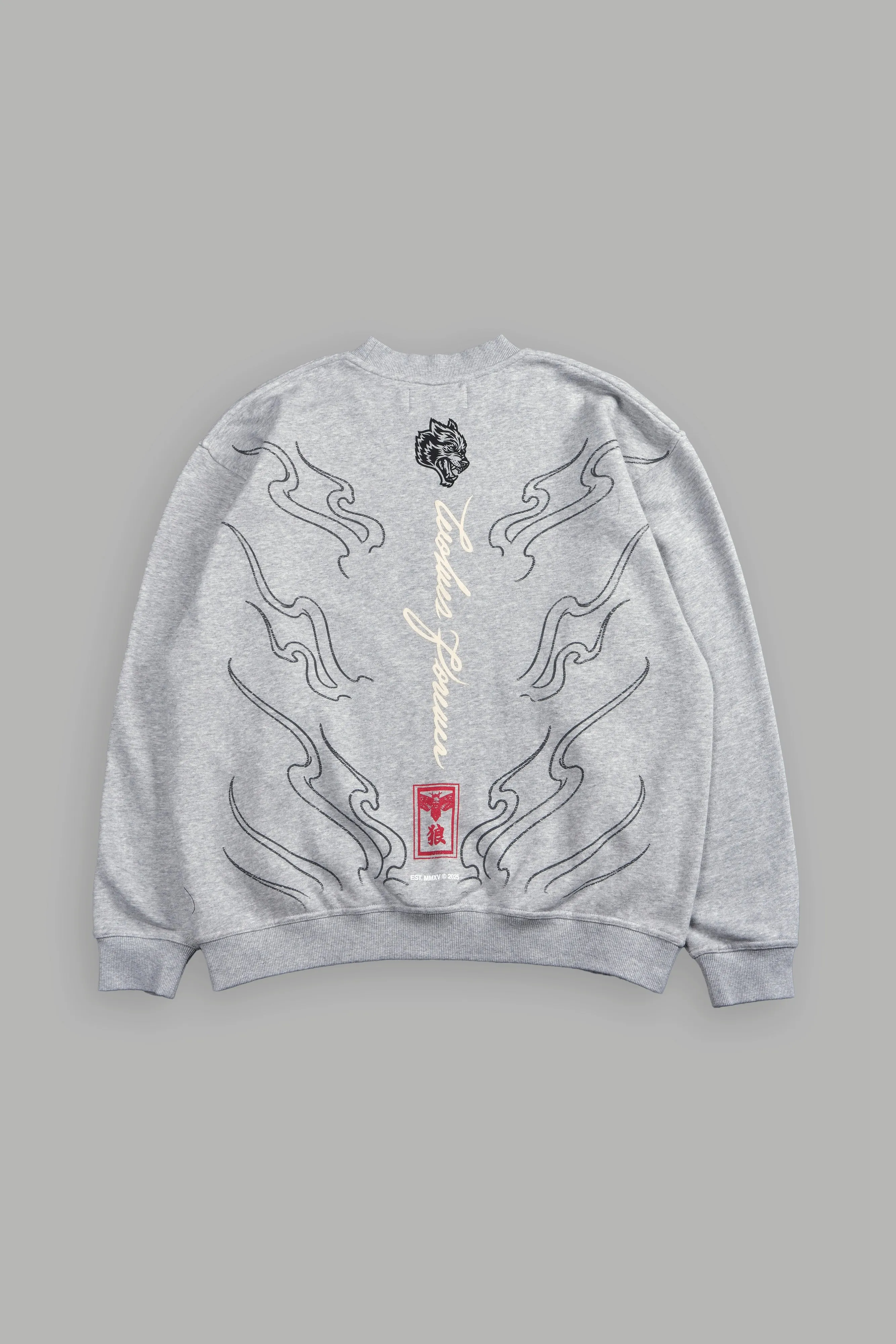 House Of Wolves London Crewneck in Light Athletic Gray