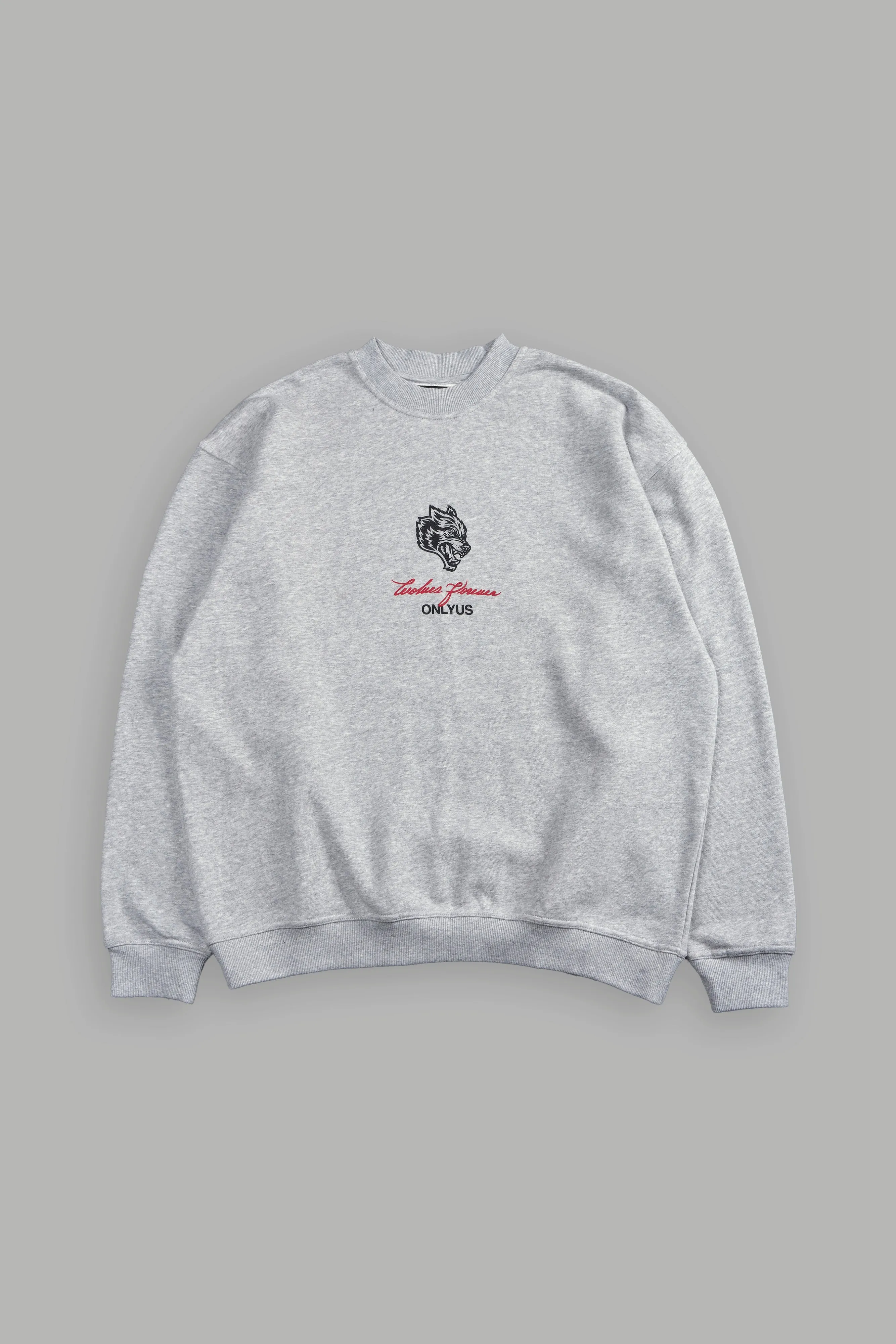 House Of Wolves London Crewneck in Light Athletic Gray