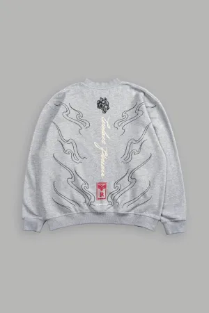 House Of Wolves London Crewneck in Light Athletic Gray