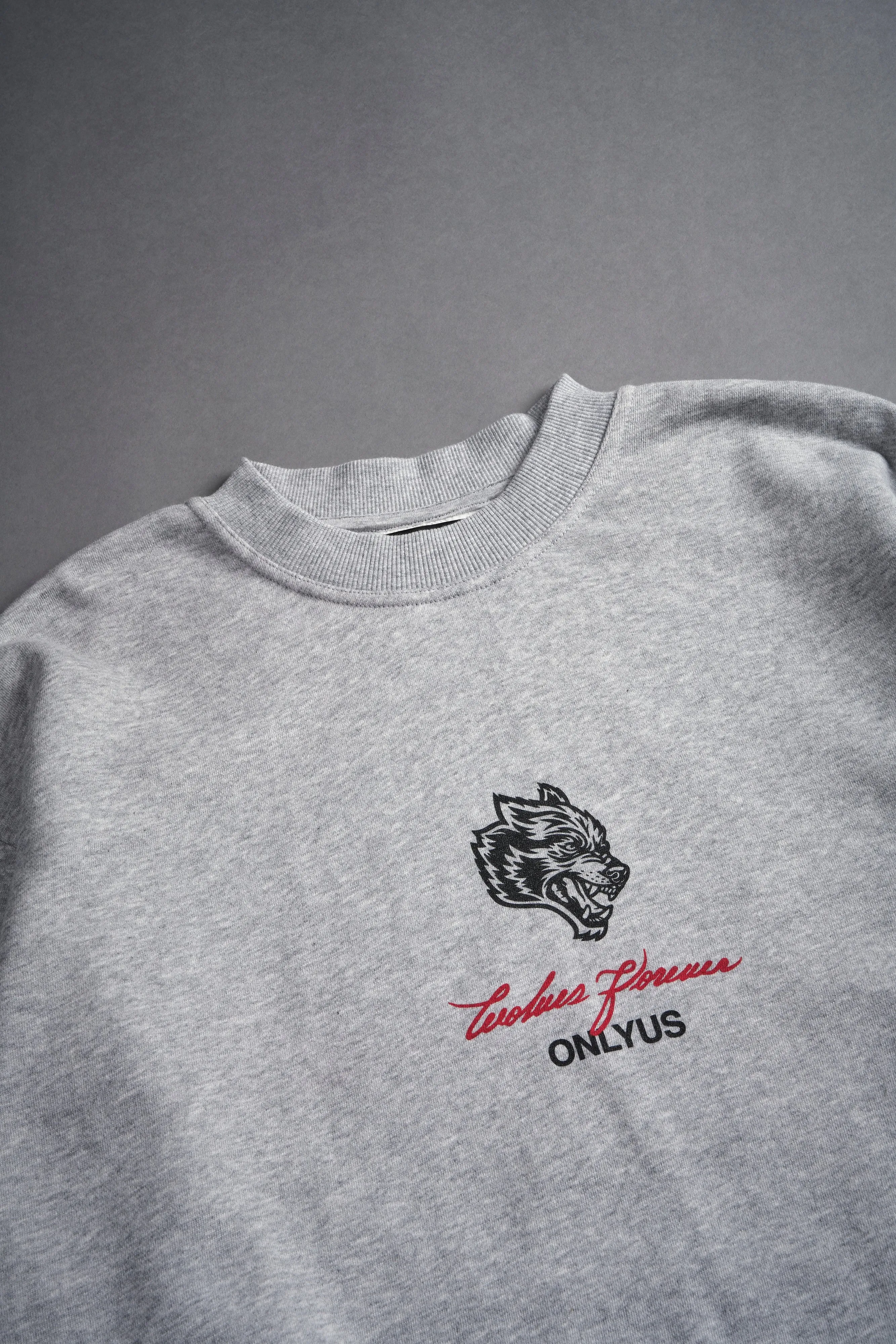 House Of Wolves London Crewneck in Light Athletic Gray