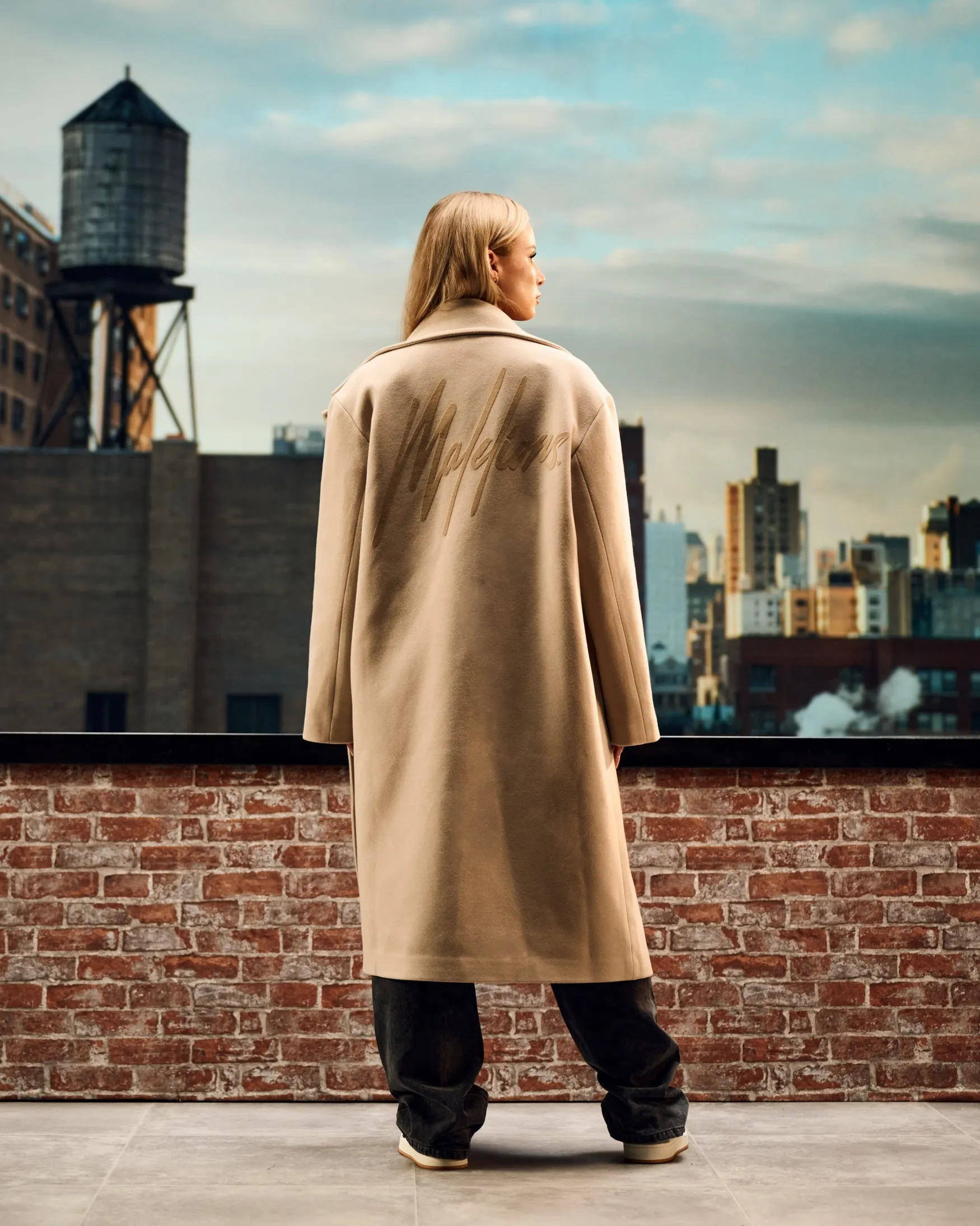 Malelions Women Signature Coat | Taupe