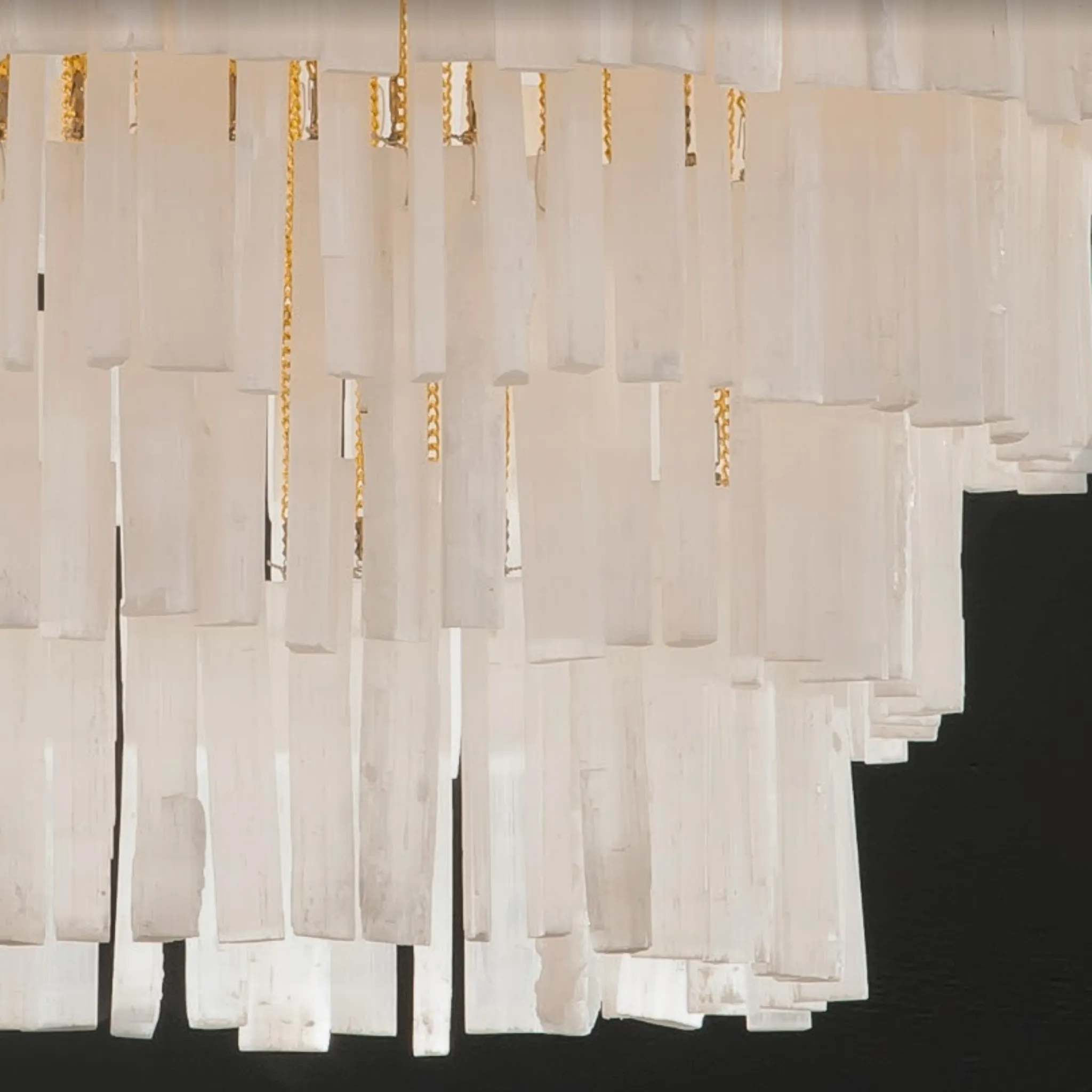 Modern Rock Crystal Chandelier With Custom Frame Finishes