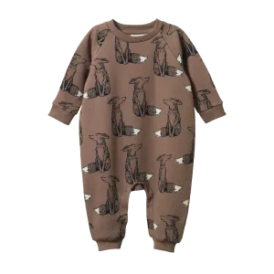 Nature Baby Long Sleeve Juno Romper - Foxy Cub Print
