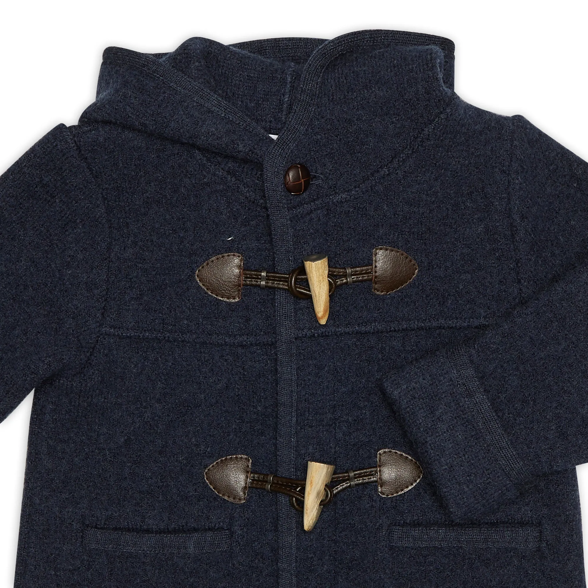 NAVY LUDO DUFFLE COAT