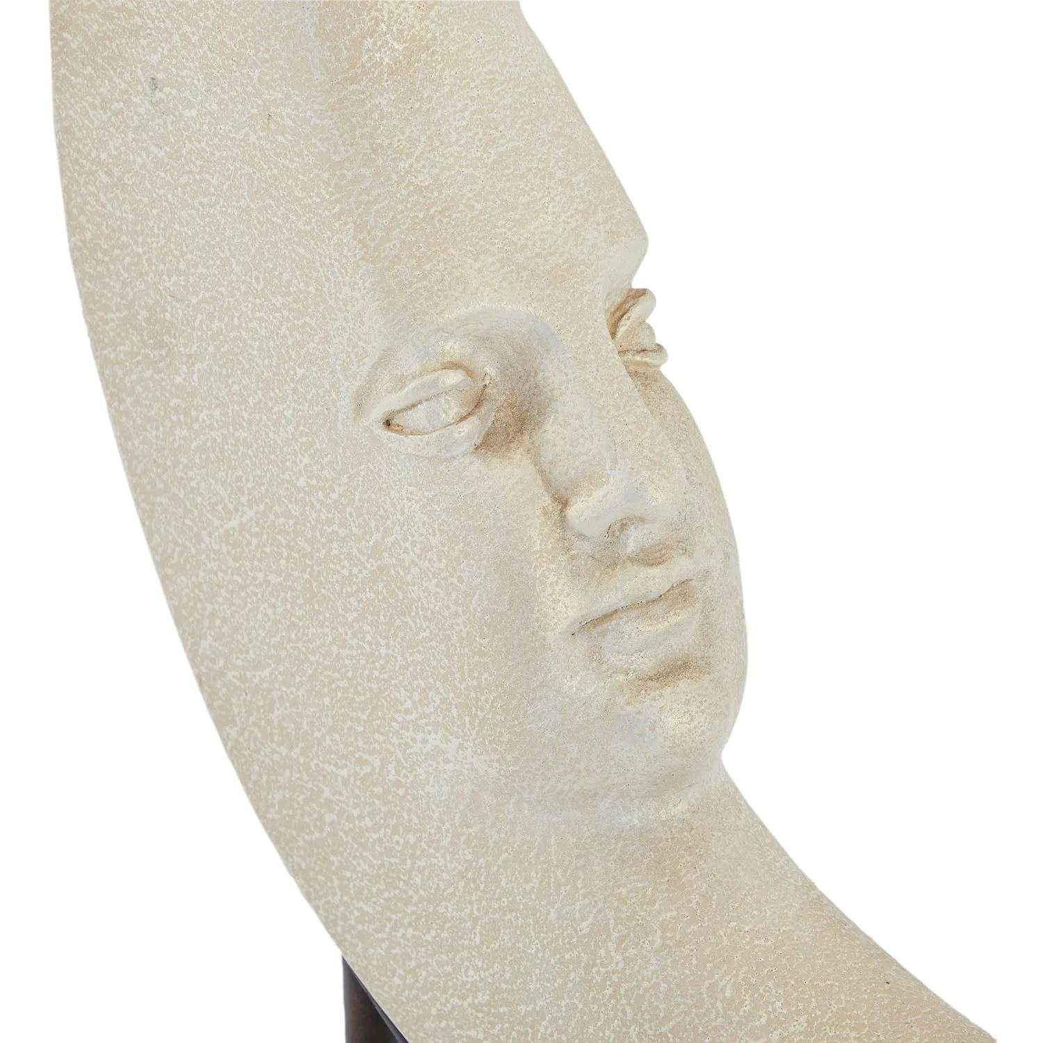 Off-White Crescent Moon Tabletop Sculpture