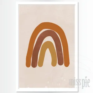 Print - Earthy Rustic Rainbow