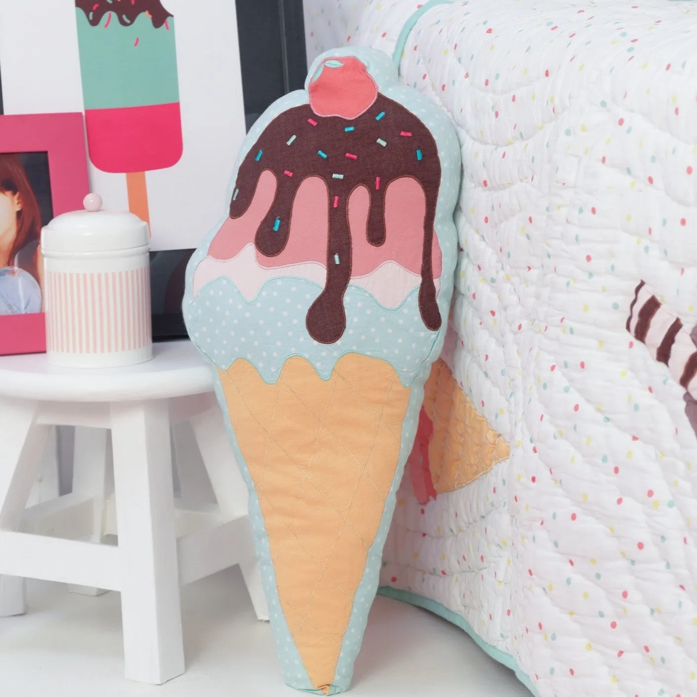Scoops & Smiles Kids Bedding Set, Ages 3 to 15