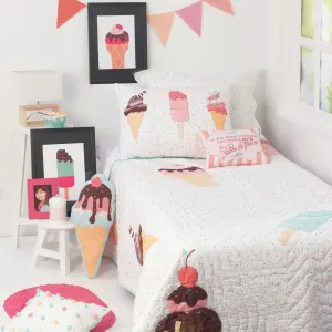 Scoops & Smiles Kids Bedding Set, Ages 3 to 15