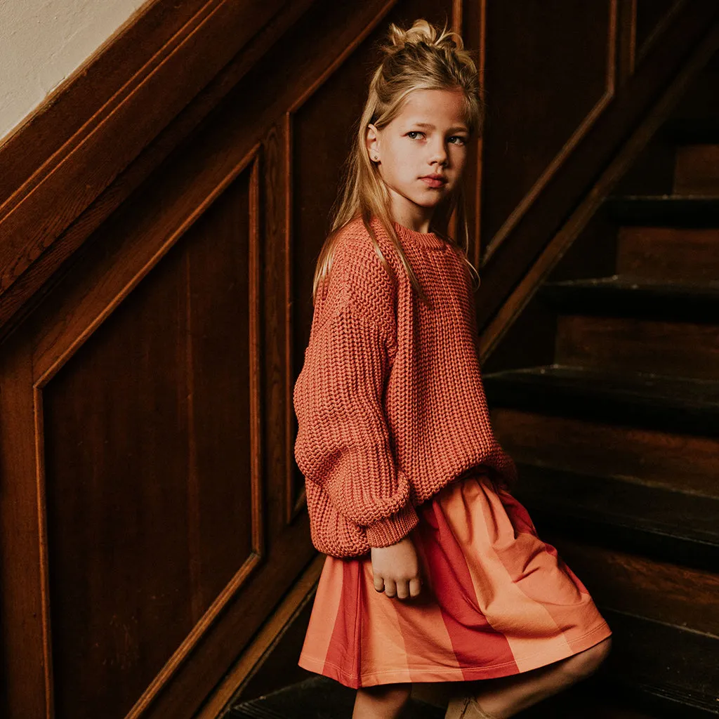 Yuki Kidswear Baby And Child Chunky Knitted Sweater Flamingo Pink